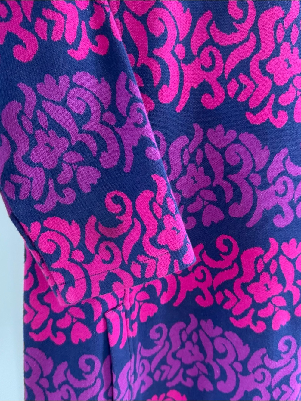 Lilly Pulitzer Jonah Mini Sweater Dress Hot Pink and Purple. Size Large - Picture 5 of 9